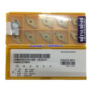 Original Mitsubishi VNMG160404-MA UE6020 Carbide Insert - Diamond 35° | Steel (10 PCS)