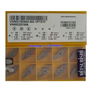 Original Mitsubishi VNMG160404-MA VP15TF Carbide Insert - Diamond 35° | Steel (10 PCS)