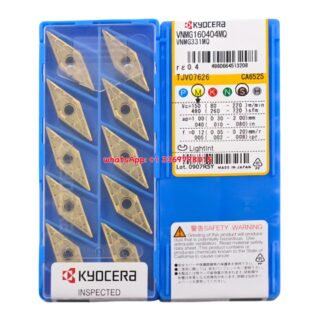 Original Kyocera VNMG160404-PQ CA525 Carbide Turning Insert - Diamond 35° (10 PCS)