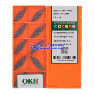Original OKE VNMG160404-OMM OP1315 Carbide Insert - Diamond 35° (10 PCS)