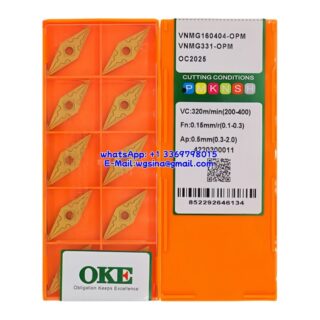 Original OKE VNMG160404-OPM OC2025 Carbide Insert - Diamond 35° (10 PCS)