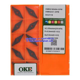 Original OKE VNMG160404-OPM OC2115 Carbide Insert - Diamond 35° (10 PCS)