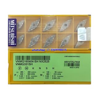 Original Mitsubishi VNMG160404-SH NX2525 Carbide Insert - Diamond 35° | Steel (10 PCS)