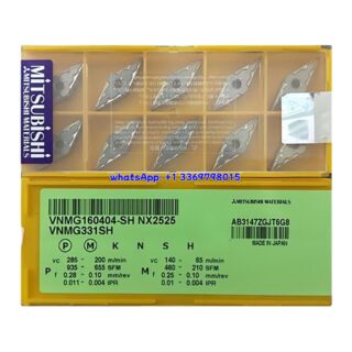 Original Mitsubishi VNMG160404-SH NX2525 Carbide Insert - Diamond 35° | Steel & More (10 PCS)