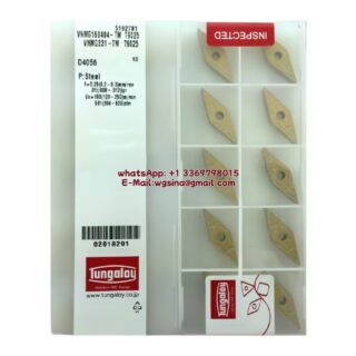 Original Tungaloy VNMG160404-TM T9025 Carbide Insert - Diamond 35° (10 PCS)