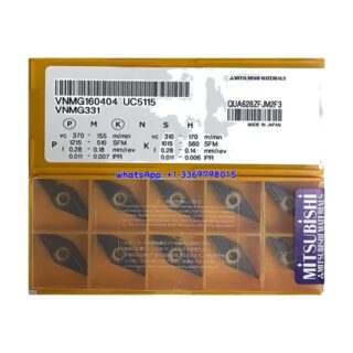 Original Mitsubishi VNMG160404 UC5115 Carbide Insert - Diamond 35° | Steel (10 PCS)