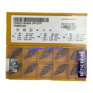 Original Mitsubishi VNMG160404 VP15TF Carbide Insert - Diamond 35° | Steel & More (10 PCS)