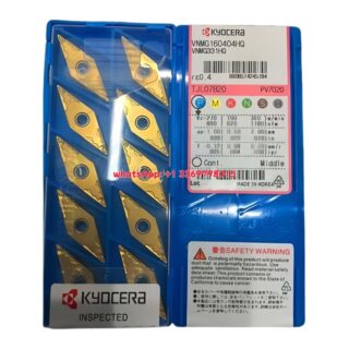 Original Kyocera VNMG160404-HQ PV7020 Carbide Turning Insert - Diamond 35° | Stainless Steel (10 PCS)