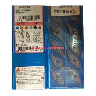 Original Kyocera VNMG160404MQ PR1125 Carbide Insert - Diamond 35° (10 PCS)