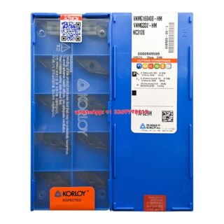 Original Korloy VNMG160408-HM NC3120 Carbide Turning Insert - Diamond 35° (10 PCS)