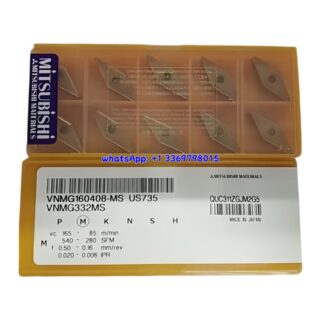 Original Mitsubishi VNMG160408-MS US735 Carbide Insert - Diamond 35° | Steel (10 PCS)
