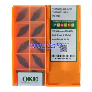 Original OKE VNMG160408-OPM OC2125 Carbide Insert - Diamond 35° (10 PCS)