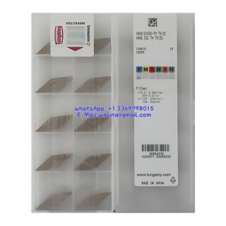 Original Tungaloy VNMG160408-TM T9125 Carbide Insert - Diamond 35° | Steel (10 PCS)