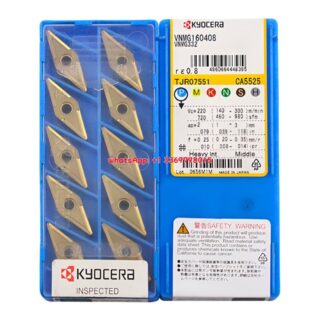 Original Kyocera VNMG160408 CA5525 Carbide Insert - Diamond 35° | Steel (10 PCS)