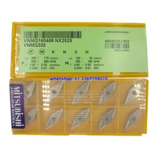 Original Mitsubishi VNMG160408 NX2525 Carbide Insert - Diamond 35° | Steel & More (10 PCS)