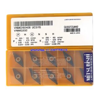 Original Mitsubishi VNMG160408 UC5115 Carbide Insert - Diamond 35° | Cast Iron (10 PCS)