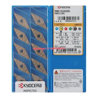 Original Kyocera VNMG160408MS CA6525 Carbide Insert - Diamond 35° | Steel (10 PCS)