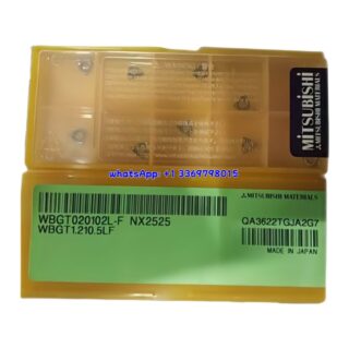 Original Mitsubishi WBGT020102L-F NX2525 Carbide Insert - Trigon 80° | Steel & More (10 PCS)
