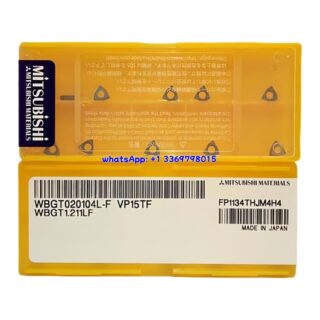Original Mitsubishi WBGT020104L-F VP15TF Carbide Insert - Trigon 80° | Steel & More (10 PCS)