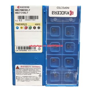 Original Kyocera WBGT060102L-F Carbide Insert - Trigon 80° (10 PCS) KW10 WBGT060102L-F KW10