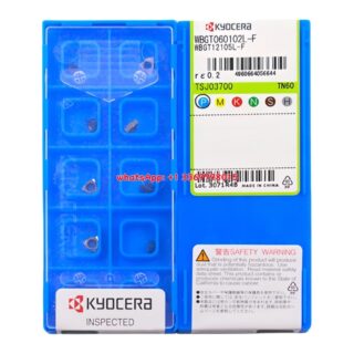 Original Kyocera WBGT060102L-F Carbide Insert - Trigon 80° (10 PCS) TN60 WBGT060102L-F TN60