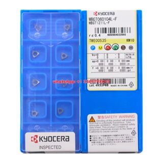 Original Kyocera WBGT060104L-F Carbide Insert - Trigon 80° (10 PCS) KW10 WBGT060104L-F KW10