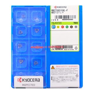 Original Kyocera WBGT060104L-F Carbide Insert - Trigon 80° (10 PCS) TN60 WBGT060104L-F TN60