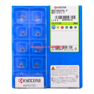 Original Kyocera WBGT080204L-F Carbide Insert - Trigon 80° (10 PCS) TN60 WBGT080204L-F TN60