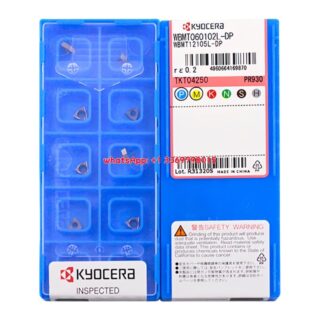 Original Kyocera WBMT060102L-DP PR930 Carbide Insert - Trigon 80° (10 PCS)