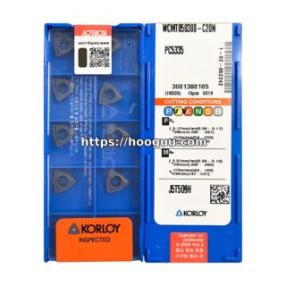 Original Korloy WCMT050308-C20N PC5335 Carbide Insert - Trigon 80° | Steel & More