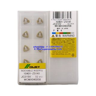 Original DIJET WCMX040208 JC215V Carbide Insert - Trigon 80° (10 PCS)