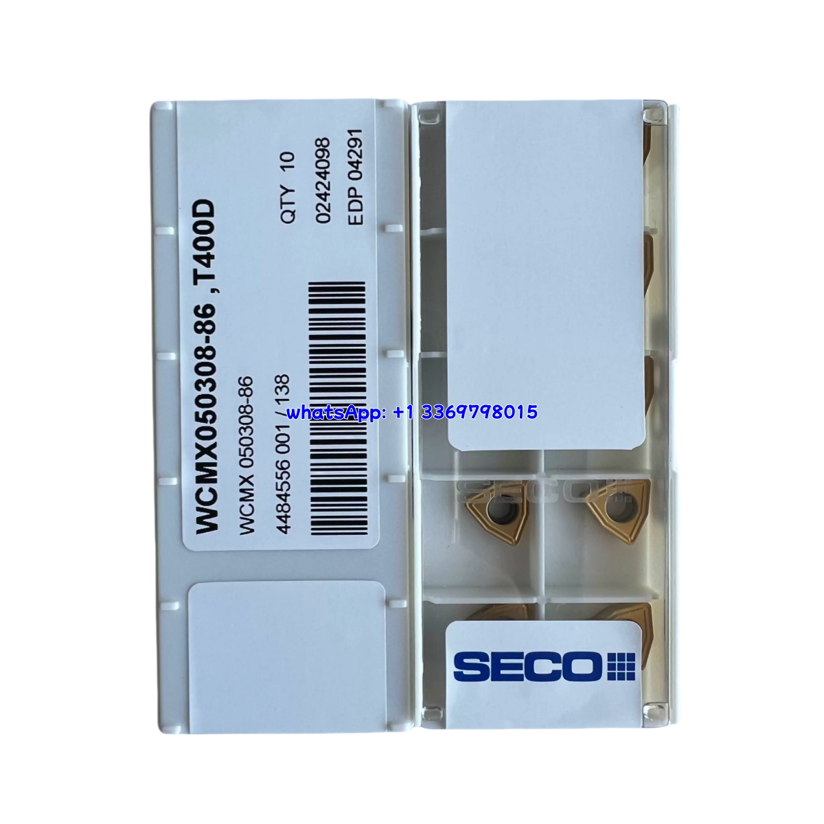SECO 100% Original WCMX050308-86 T400D Turning Insert 10PCS