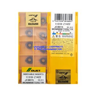 Original DIJET WDMW06T320ZTR JC8015 Carbide Insert - Trigon 80° (10 PCS)