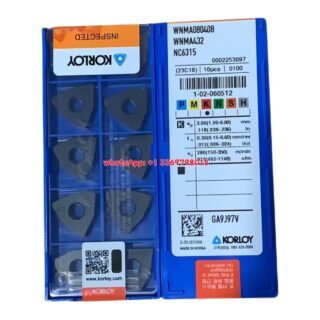 Original Korloy WNMA080408 NC6315 Carbide Turning Insert - Trigon 80° (10 PCS)