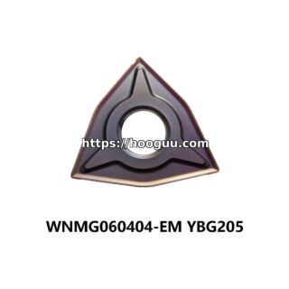 Original ZCC-CT WNMG060404-EM YBG205 Carbide Turning Insert - Trigon 80° | Steel, Stainless Steel (10 PCS)