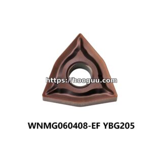 Original ZCC-CT WNMG060408-EF YBG205 Carbide Turning Insert - Trigon 80° | Steel, Stainless Steel (10 PCS)