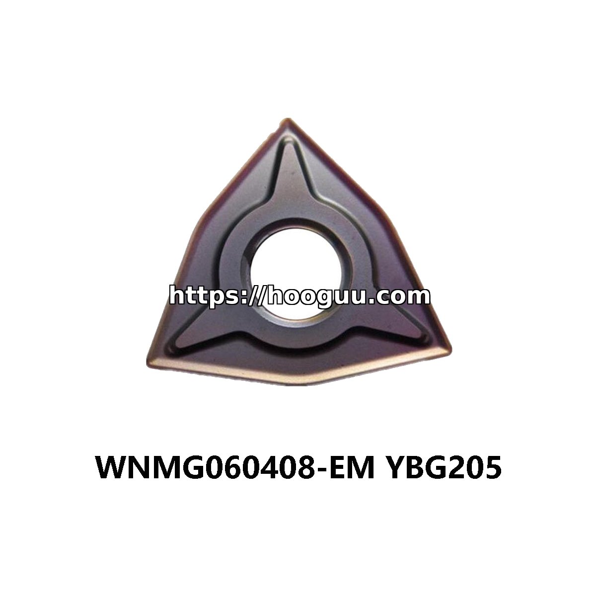 ZCC-CT WNMG060408-EM YBG205 Trigon 80° Steel WNMG232 - Image 2
