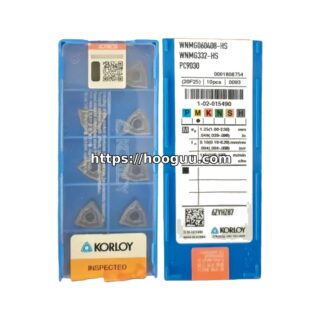 Original Korloy WNMG060408-HS PC9030 Carbide Turning Insert - Trigon 80° | Steel, Stainless Steel