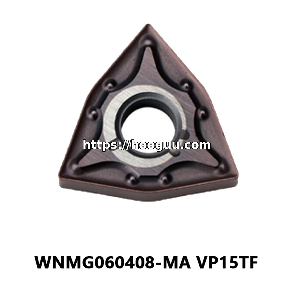 Original Mitsubishi WNMG060408-MA VP15TF Carbide Turning Insert - Trigon 80° | Steel & More (10 PCS)