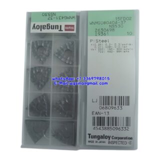 Original Tungaloy WNMG080404-37 NS530 Carbide Insert - Trigon 80° (10 PCS)