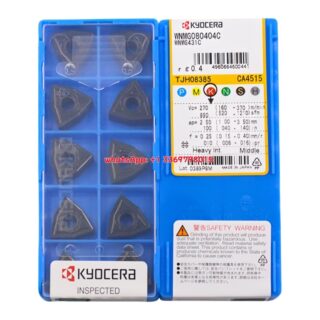 Original Kyocera WNMG080404-CA CA5525 Carbide Turning Insert - Trigon 80° | Steel (10 PCS)