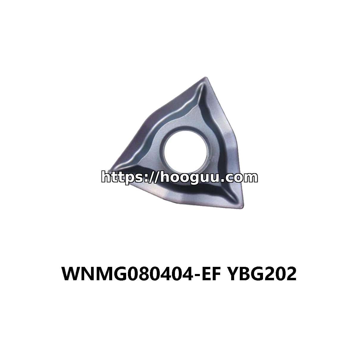 Original ZCC-CT WNMG080404-EF YBG202 Carbide Insert - Trigon 80° | Steel & More (10 PCS)