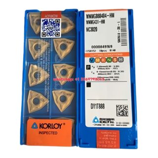 Original Korloy WNMG080404-HM NC3020 Carbide Turning Insert - Trigon 80° | Cast Iron (10 PCS)