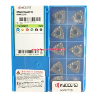 Original Kyocera WNMG080408-HQ TN620 Carbide Turning Insert - Trigon 80° | Steel (10 PCS)