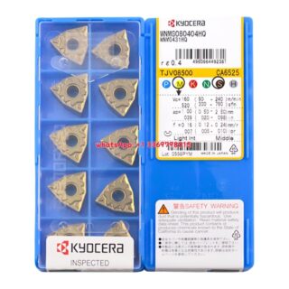 Original Kyocera WNMG080404-HQ CA6525 Carbide Insert - Trigon 80° | Steel (10 PCS)