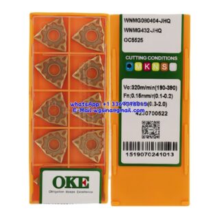Original OKE WNMG080404-JHQ OC5525 Carbide Insert - Trigon 80° (10 PCS)