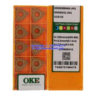 Original OKE WNMG080404-JHQ OC8125 Carbide Insert - Trigon 80° (10 PCS)