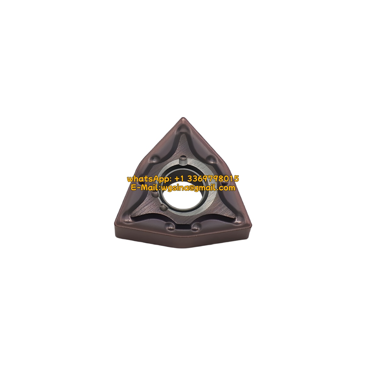 CNC WNMG080404-MAL OPC349 Carbide Insert - Trigon 80° | Steel, Stainless Steel (10 PCS)