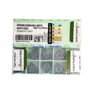 Original Walter WNMG080404-MP5 Carbide Turning Insert - Trigon 80° (10 PCS) WPP20S WNMG080404-MP5 WPP20S