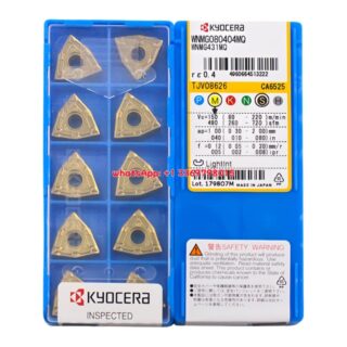 Original Kyocera WNMG080404-MQ CA6525 Carbide Insert - Trigon 80° | Steel (10 PCS)